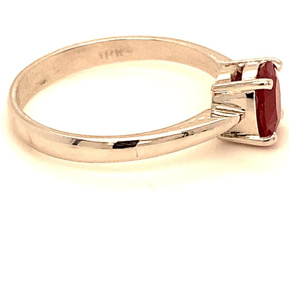Winza Ruby 1.74ct Solid 18K White Gold Ring - Picture 4 of 7